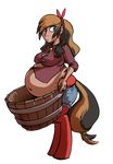  :franchise:friendship_is_magic barrel big_macintosh_(mlp) chubby darcy(mlp) fan_character franchise:my_little_pony friendship_is_magic half_human my_little_pony offspring okiedokielowkey satyr solo 