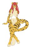  breasts feline female looking_at_viewer mammal nipples nude onu smile solo tiger 