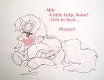  2015 anus butt english_text equine female feral friendship_is_magic horn mammal my_little_pony pussy pussy_juice squeanus text unicorn vinyl_scratch_(mlp) 