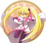  blonde_hair diamond_queen kaitou_joker long_hair looking_at_viewer neko_nadeshiko smile solo twintails yellow_eyes 