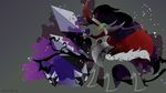  2013 abstract_background cloak clothing crown equine fangs friendship_is_magic horn king_sombra_(mlp) male mammal my_little_pony silhouette spacecatsamba unicorn wallpaper 