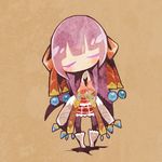  ankle_boots arianna_(sekaiju) armor boots closed_eyes hair_ribbon hands_together joh purple_hair ribbon sekaiju_no_meikyuu shin_sekaiju_no_meikyuu_2 skirt solo thighhighs 