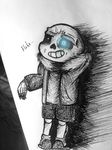  blue_eyes bone noodleskeleton sans_(undertale) shocked skeleton smile undertale video_games worried 