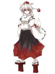  animal_ears duplicate full_body geta hat inubashiri_momiji silve solo tengu-geta tokin_hat touhou transparent_background wolf_ears 