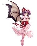  absurdres bat_wings full_body hat highres purple_hair red_eyes remilia_scarlet short_hair solo touhou transparent_background wings yuki_(white_garden) 