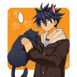  animal_ears banana_imo cat cat_ears dual_persona extra_ears kousaka_junpei male_focus nyan_koi! 