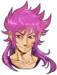  long_hair male_focus noe_(bkmnoo) pink_eyes pink_hair portrait saint_seiya scylla_eo simple_background solo white_background 