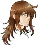  blue_eyes brown_hair hippocampus_baian long_hair male_focus noe_(bkmnoo) portrait saint_seiya simple_background solo white_background 