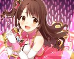  bad_id bad_pixiv_id bangs brown_eyes brown_hair chisumi earrings elbow_gloves gloves glowstick holding holding_microphone idolmaster idolmaster_cinderella_girls idolmaster_cinderella_girls_starlight_stage jewelry long_hair microphone one_side_up open_mouth shimamura_uzuki smile solo stage_of_magic upper_body wavy_hair white_gloves 