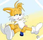  after_sex anal blush canine dildo fox male mammal miles_prower penis senshion sex_toy solo sonic_(series) 