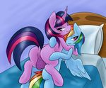  2015 ambris anus balls bed bedroom_eyes blue_fur blush butt dickgirl dickgirl/female dock duo equine female feral friendship_is_magic fur hair half-closed_eyes horn intersex intersex/female mammal multicolored_hair my_little_pony pegasus pink_eyes purple_eyes purple_fur rainbow_dash_(mlp) rainbow_hair seductive twilight_sparkle_(mlp) unicorn wings 