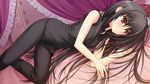  black_hair game_cg long_hair lying nanahara_kaoruko norita on_side otome_wa_boku_ni_koishiteru otome_wa_boku_ni_koishiteru_futari_no_elder red_eyes solo 