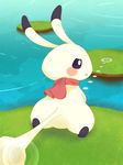  3sthrees jumping_rabbit lagomorph looking_at_viewer looking_back mammal rabbit solo tail_pull tsukitate video_games 