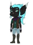  boots clothing fan_character footwear fur hair immy jacket jeans league_of_legends legends model_sheet necklace scarf video_games yordle 