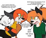  canine daughter female fox humor male mammal mother mother_and_daughter parent 