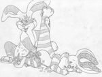  american_rabbit anal anal_fisting anal_penetration anatomically_correct anthro balls buckteeth canada cum cum_on_self duo erection fan_character fisting greyscale lagomorph leg_grab lying male male/male mammal messy mizzyam monochrome on_front one_leg_up open_mouth pencil_(artwork) penetration penis rabbit sheath sitting tapering_penis teeth the_adventures_of_the_american_rabbit tongue tongue_out traditional_media_(artwork) 