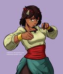  ajna_(indivisible) beads bracelet brown_hair commentary highres indivisible jewelry solo thiago_zen_barros_farias 