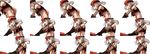  alisa_ilinichina_amiella blue_eyes elbow_gloves fingerless_gloves gloves god_eater god_eater_burst hat highres long_hair navel official_art open_mouth project_x_zone silver_hair simple_background solo suspenders thighhighs white_background 