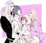  2girls blonde_hair bruno_buccellati hat higashikata_daiya higashikata_hato jojo_no_kimyou_na_bouken jojolion leone_abbacchio look-alike multiple_boys multiple_girls rena_(renasight) 