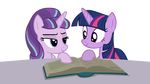  2015 animated book duo equine female female/female feral friendship_is_magic horn kissing mammal my_little_pony starlight_glimmer_(mlp) tiredbrony twilight_sparkle_(mlp) unicorn winged_unicorn wings 