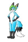  absurd_res blue_fur canine fennec fluffy_chest fox fur girly hair hi_res hybrid male mammal no_pupils snout_notch solo tokala tokalafox 