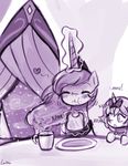  breakfast dream_luna duo eating equine female food friendship_is_magic horn horse lumineko luna mammal my_little_pony neko_heart pony princess_luna_(mlp) unicorn winged_unicorn wings 