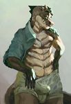  alligator athletic clothing crocodile erection muscular penis reptile scalie shirt shorts stealthnachos underwear 