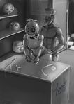  absurd_res animatronic duo five_nights_at_freddy&#039;s five_nights_at_freddy&#039;s_2 frisk hi_res looking_at_viewer machine nude robot toy_chica_(fnaf) undertale video_games zinpachi 