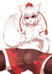  &lt;3 anthro bulge canine clothed clothing dog hair looking_at_viewer male mammal red_eyes shorts solo 瑠璃燕@コミケ３日目q38a 