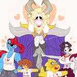  alphys asgore_dreemurr boss_monster caprine dongoverlord fish frisk goat group human mammal marine mettaton_ex monster scalie undertale undyne video_games 