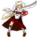  animal_ears bad_id bad_pixiv_id detached_sleeves full_body hat highres inubashiri_momiji red_eyes shield shinobe short_hair solo sword tail tokin_hat touhou transparent_background weapon white_hair wolf_ears wolf_tail 