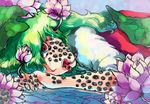  flower green_hair guro horror_(theme) kazami_yuuka lotus lotus_seeds monster monster_girl multicolored multicolored_eyes plant_girl rapan red_eyes solo tongue touhou trypophobia what 