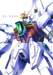  gundam gundam_x mecha no_humans signature simple_background solo taedu 