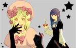  blonde_hair blue_hair elbow_gloves frederica_bernkastel gloves lambdadelta smile thread umineko_no_naku_koro_ni 