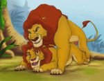  anal chris_mckinley disney duo father father_and_son feline feral feral_on_feral incest lion male male/male mammal mounting mufasa parent penis sex simba son tarolyon the_lion_king 