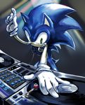  anthro black_nose clothing gloves male musical_instrument smile solo sonic_(series) sonic_the_hedgehog tetora video_games 