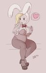  &lt;3 adventure_time big_breasts breasts bunny_costume clothed clothing fake_ears fake_rabbit_ears female fionna_the_human hair hi_res human mammal ninoeros nipples not_furry sex_toy solo 
