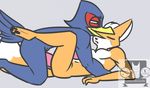  anal anal_penetration animated anthro avian beak bird butt canine carbondieoxside duo erection falco_lombardi fox fox_mccloud male male/male mammal nintendo penetration penis sex simple_background star_fox video_games 