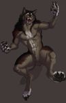  animal_genitalia anthro balls canine celestialwolf inkydemon lazywolf male mammal nude sheath solo were werewolf wolf 