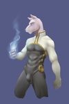  2015 abs anthro athletic black_nose bulge canine dog glowing glowing_eyes greyhound hi_res kaynine male mammal pecs simple_background skinsuit solo standing 