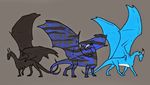  anthro_the_dragon black_skin blue_skin claws dragon feral general: hair half_smile horn invalid_tag looking_at_viewer male notboss reptile scalie silv silvdrawings silvtheshy smile spikes wings 
