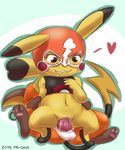  blush cosplay_pikachu gen_1_pokemon highres lip_biting luchador luchador_mask no_humans pikachu pokemon pokemon_(creature) raichu saliva sex shinsuke vaginal 