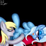  cunnilingus derpy_hooves_(mlp) equine female female/female feral friendship_is_magic horn mammal my_little_pony oral paulpeopless pegasus pussy pussy_juice sex trixie_(mlp) unicorn vaginal wet wings 