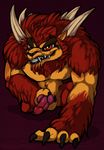  big_knot big_penis canine fangs grin horny knot looking_at_viewer male mammal masturbation muscular muscular_male penis simple_background skylanders skylanders_trap_team weirdhyenas were werewolf wolfgang_(skylanders) 