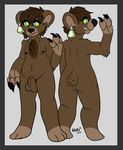  balls bear chubby claws greeneyes invalid_color mammal model_sheet sheath tag 