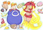  belly breasts date edith_up_(rayman) feeding female food force_feeding forced male moobs overweight prisonsuit-rabbitman rayman rayman_(series) stuffing 
