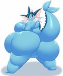  belly big_belly big_breasts big_butt blush breasts butt eeveelution featureless_crotch funi huge_breasts huge_butt hyper hyper_belly hyper_breasts hyper_butt licking licking_lips lifting_tail looking_at_viewer morbidly_obese nintendo overweight pok&eacute;mon spread_legs spreading tongue tongue_out vaporeon video_games 