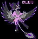  alien avali callisto chest_tuft dinosaur feathers fluffy four_ears fur hi_res raptor saberuneko science_fiction tuft wings 