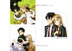  1girl absurdres arm_holding asuna_(sao) black_hair brown_eyes brown_hair closed_eyes grass highres kirito kirito_(sao-alo) long_hair lying nishiguchi_tomoya on_back phone school_uniform smile spiked_hair sword sword_art_online titania_(sao) weapon 