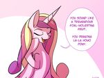  2015 dialogue english_text equine eyes_closed female feral friendship_is_magic hair horn kanashiipanda mammal multicolored_hair my_little_pony open_mouth princess_cadance_(mlp) solo speech_bubble text tongue winged_unicorn wings 